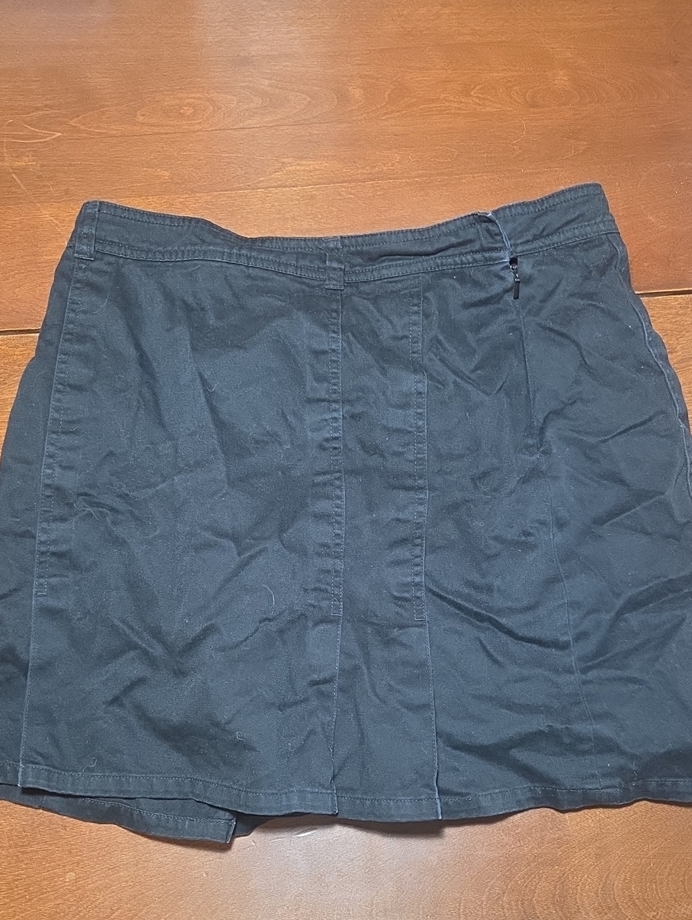 Sonoma Black Mini Skirt Skort with Panel Detail 100% Cotton Size 12 Vintage